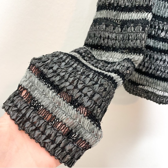 Nicole Bakti Women’s Open Front Business Casual Textured Blazer Jacket Medium M - Picture 5 of 8